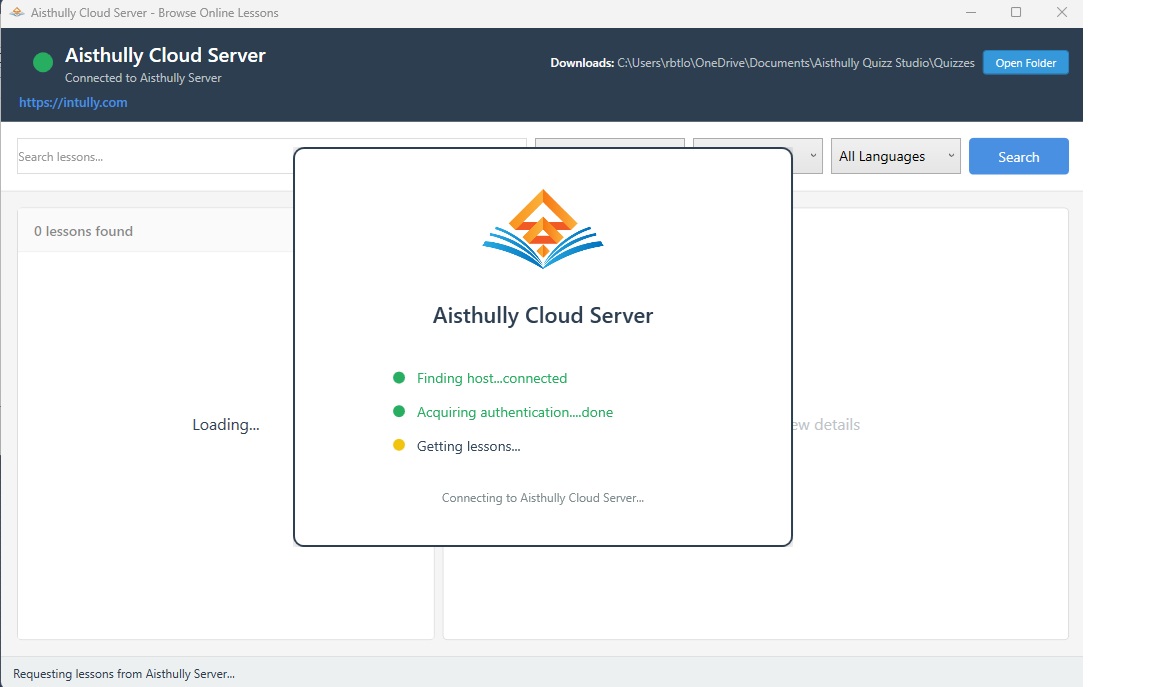 Aisthully Cloud - Browse and download lessons